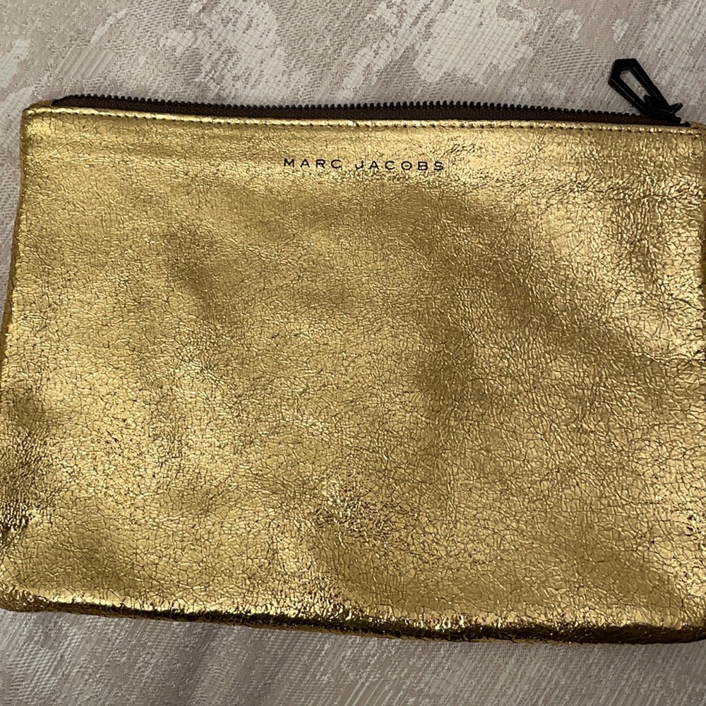 Marc Jacobs gold clutch